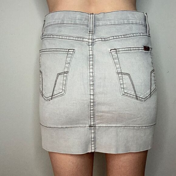 Fossil Brand Gray Mini Skirt Vintage - Picture 3 of 9